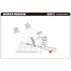 BUZZ RACK Spare screw for bicycle rack M12x105 MM EAZZY 3 59061