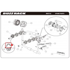 BUZZ RACK Spare bicycle carrier rubber strap BEETLE 59062