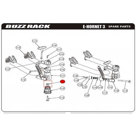 BUZZ RACK Replacement square spring bike rack E-HORNET 59064