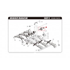 BUZZ RACK Spare bicycle rack front fastening support EAZZY 3 59069