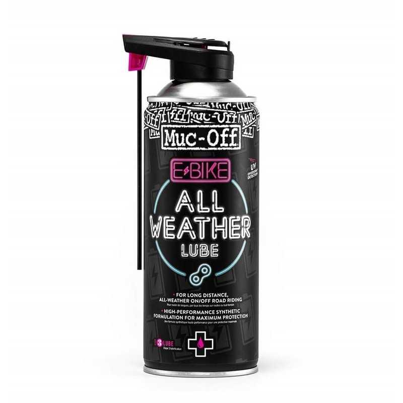 MUC-OFF Grasa cadena bicicleta ALL WEATHER LUBE E-BIKE 250ML 1109000