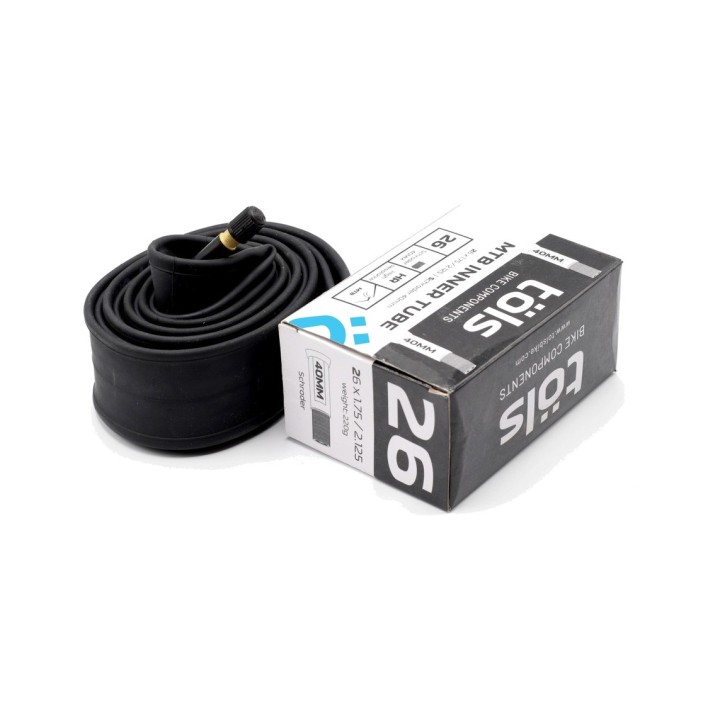 TÖLS Cámara de bicicleta alta calidad con válvula MTB 26X1.75/2.125 SCHRADER 40 MM 8436577110057