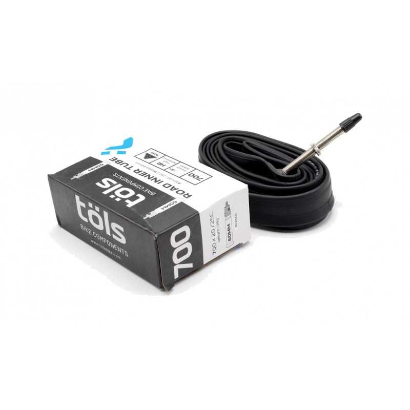 TÖLS High quality bicycle tube with valve ROAD 700X20/25 PRESTA 60 MM ROAD 700X20/25 PRESTA 60 MM 8436577110101