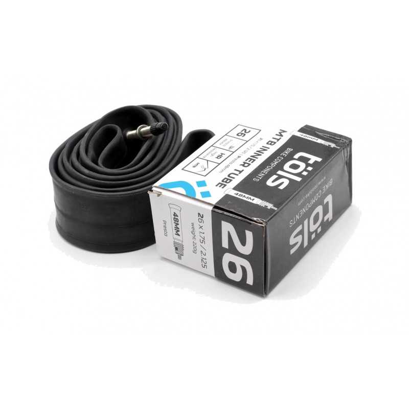 TÖLS Cámara de bicicleta alta calidad con válvula MTB 26X1.75/2.125 PRESTA 48 MM 8436577110217