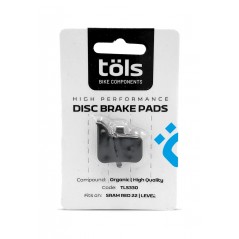 TÖLS Compatible bicycle brake pads ORGANIC SRAM RED 22-LEVEL 8436577110330