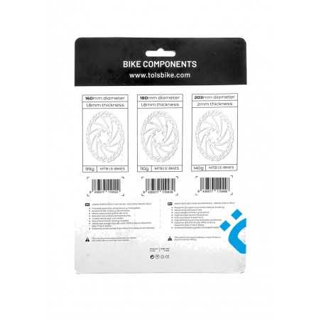TÖLS Brake disc + screws MTB 160MM 8436577110422