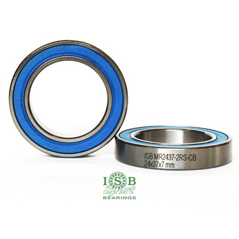 ISB BEARINGS BEARINGS, WHEEL 2437-2RS 24X37X7 1114358