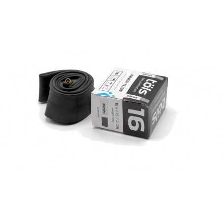 TÖLS Cámara de bicicleta alta calidad con válvula 16X1.75/2.125 SCHRADER 35 MM 8436577110538