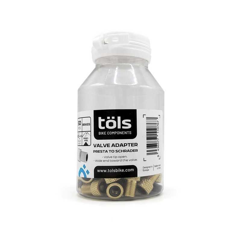 TÖLS Adaptador de valvula PRESTA-SCHRADER 50 U 8436577110767