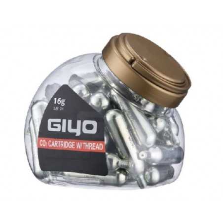 GIYO Cartucho inflador rueda bicicleta 16G CO2 x40U 1116518