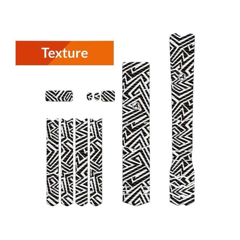 ALGIS Bicycle frame protection sticker kit TEXTURE LINE 1109907VAR