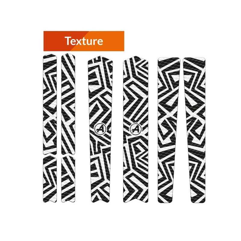 ALGIS Gravel/road bike frame protection stickers kit TEXTURE 1109927VAR