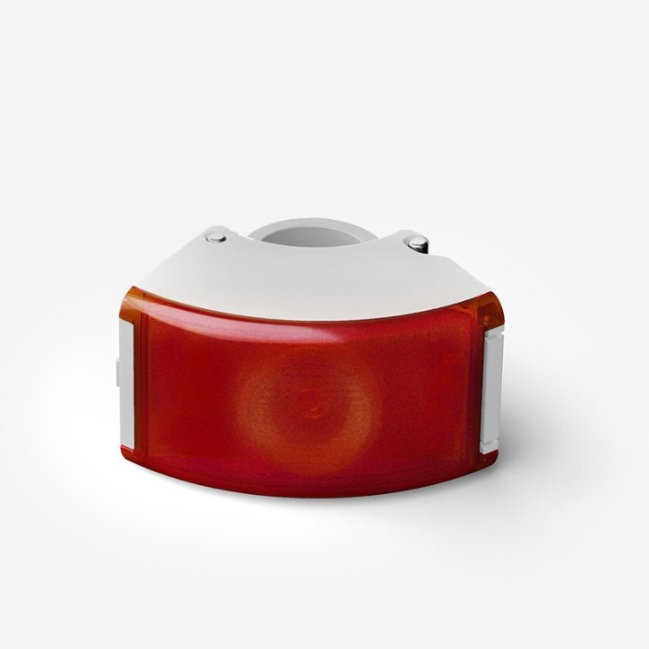 BOOKMAN Bicycle rear light CURVE LED USB 22-32 MM 720076VAR
