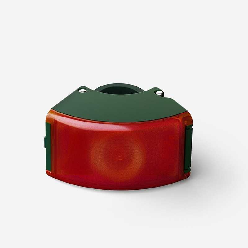 BOOKMAN Bicycle rear light CURVE LED USB 22-32 MM 720076VAR