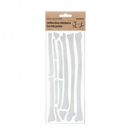 BOOKMAN Kit pegatinas reflectantes para bicicleta huesos 720110
