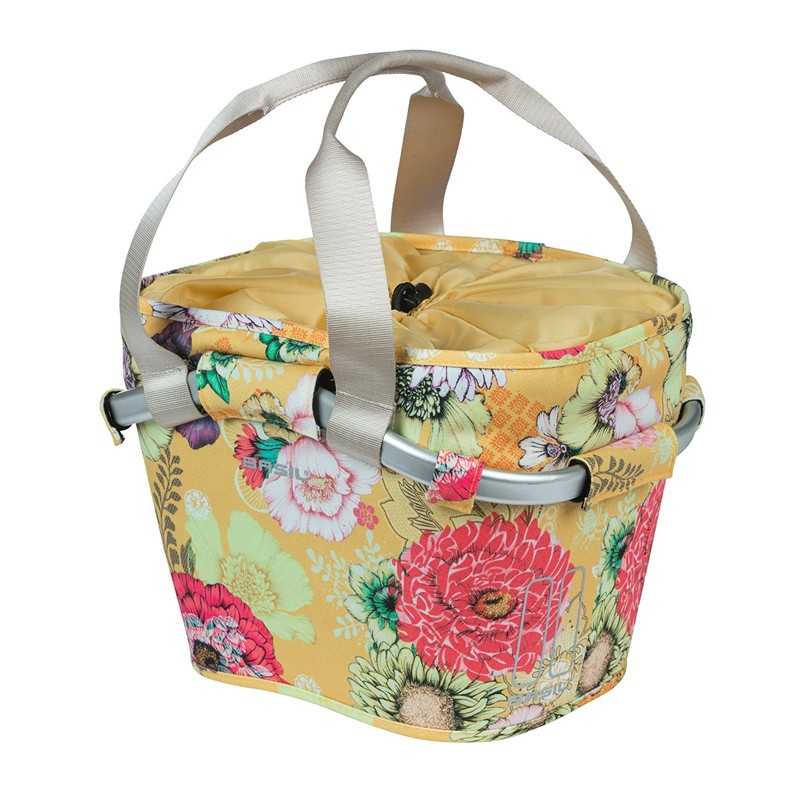 BASIL Cesta delantera impermeable con reflectante BLOOM FIELD KLICKFIX 15L 27X37X25 CM 719243VAR