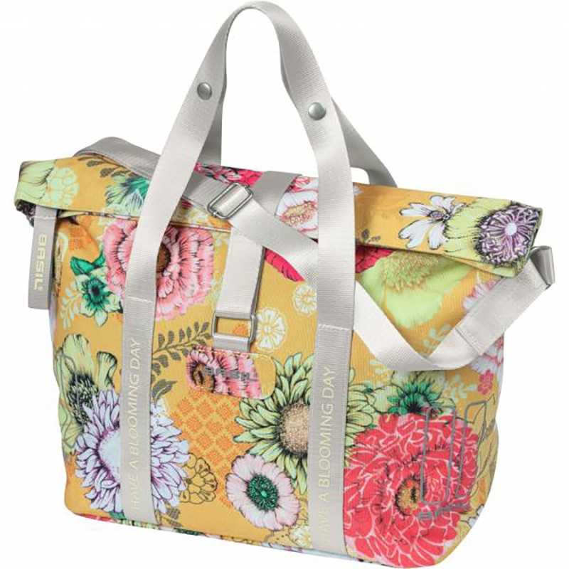 BASIL Waterproof polyester bag with reflective BLOOM FIELD KLICKFIX 11L 29X15X26 CM 719250VAR