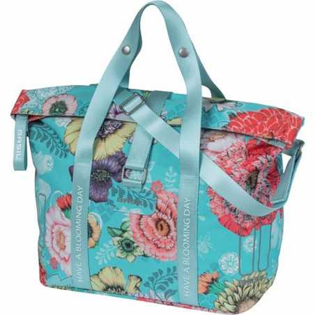 BASIL Waterproof polyester bag with reflective BLOOM FIELD KLICKFIX 11L 29X15X26 CM 719250VAR