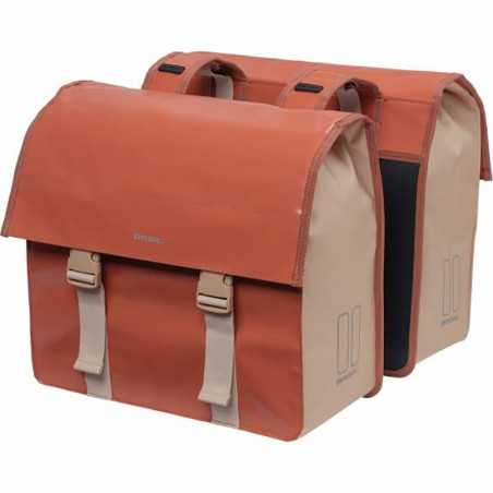 BASIL Waterproof polyester saddlebags with reflective URBAN LOAD 53L 40.5X17.5X46 CM 719255
