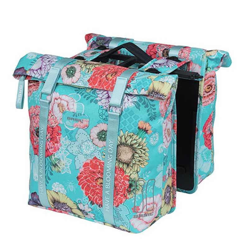 BASIL Alforjas impermeables poliéster con reflectante BLOOM FIELD MIK 28-35L 30X15X33 CM 719620