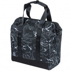 BASIL Bolsa impermeable poliéster con reflectante GRAND FLOWER HOOK-ON 23L 34.5X19X35.5 CM 719633