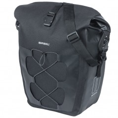 BASIL Bolsa impermeable poliéster con reflectante NAVIGATOR WATERPROOF HOOK-ON 25-31L 32X15X37 CM 719635