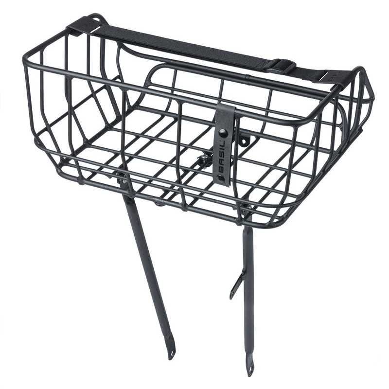 BASIL Aluminum front basket PORTLAND 26-28" 25L VINTAGE 43.5X36X22.5 CM 719661VAR