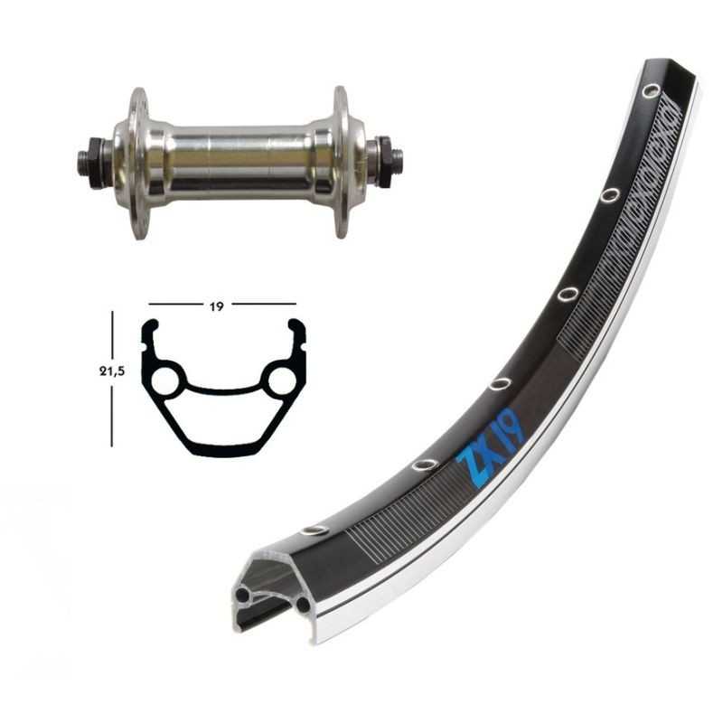 EXAL Rueda delantera 36 agujeros 28x1.75 WINORA ZX 19 QR 135 MM (622-19) 703402