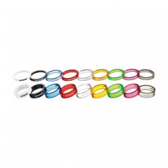 FSA Set o kit de 10 espaciadores tubo direccion transparente AHEAD 1-1/8" 5 MM 714220VAR