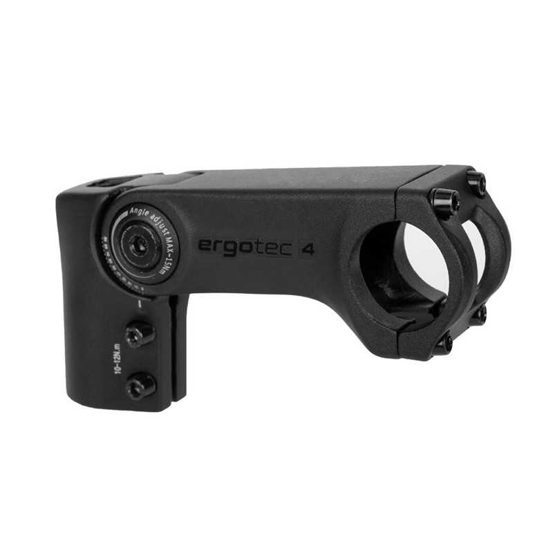 ERGOTEC Adjustable aluminum handlebar stem 0-60º ERGOTEC SEPIA A-HEAD 50 1-1/8" 31.8 MM 719406VAR
