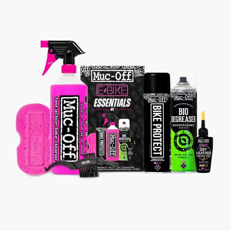 MUC-OFF Kit limpieza/protección/lubricante para e-bike ESSENTIALS 713112