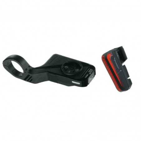 MOON Kit luces delantera y trasera con soporte para ciclocomputador MX 2.4G/CERBERUS 2.4G USB GARMIN/WAHOO 714430