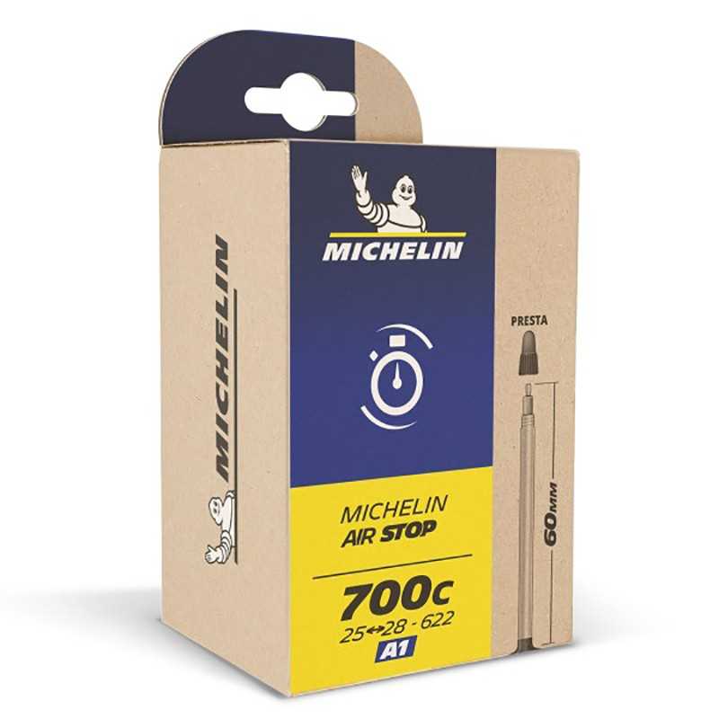 MICHELIN Cámara de aire A1 AIRSTOP 700X18-25 PRESTA 48 MM (18-25/622) 721015