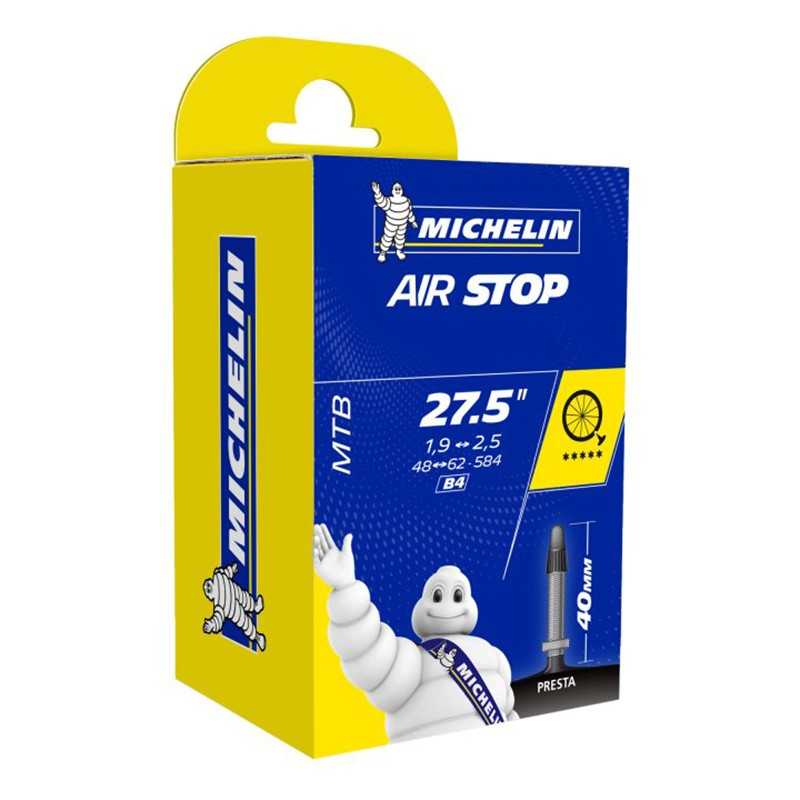 MICHELIN Cámara de aire B4 AIRSTOP 27.5X1.85-2.40 STANDARD 48 MM (47-61/584) 721016