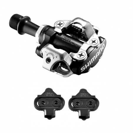 SHIMANO Pedales bicicleta + calas M520 SPD SM-SH51 4524667060468