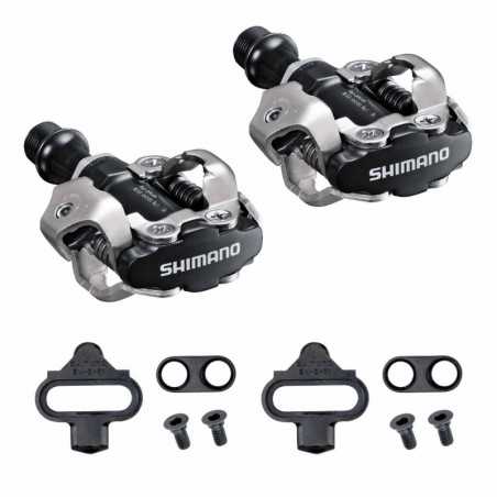 SHIMANO Pedales bicicleta + calas M540 SPD SM-SH51 4524667904243
