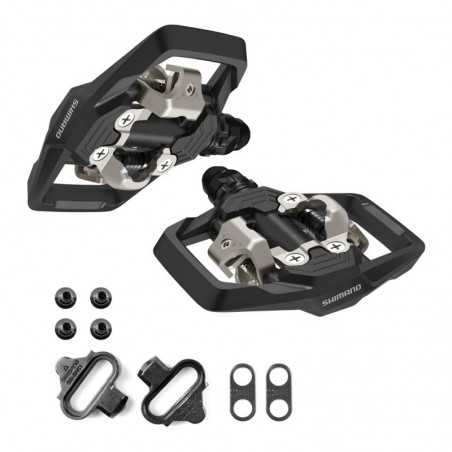 SHIMANO Pedales bicicleta + calas PD-ME700 SPD SM-SH51 4550170616335