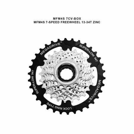 SUN RACE CASSETTES AND SPROCKETS MFM4S 7V 13-34T 4710944227475