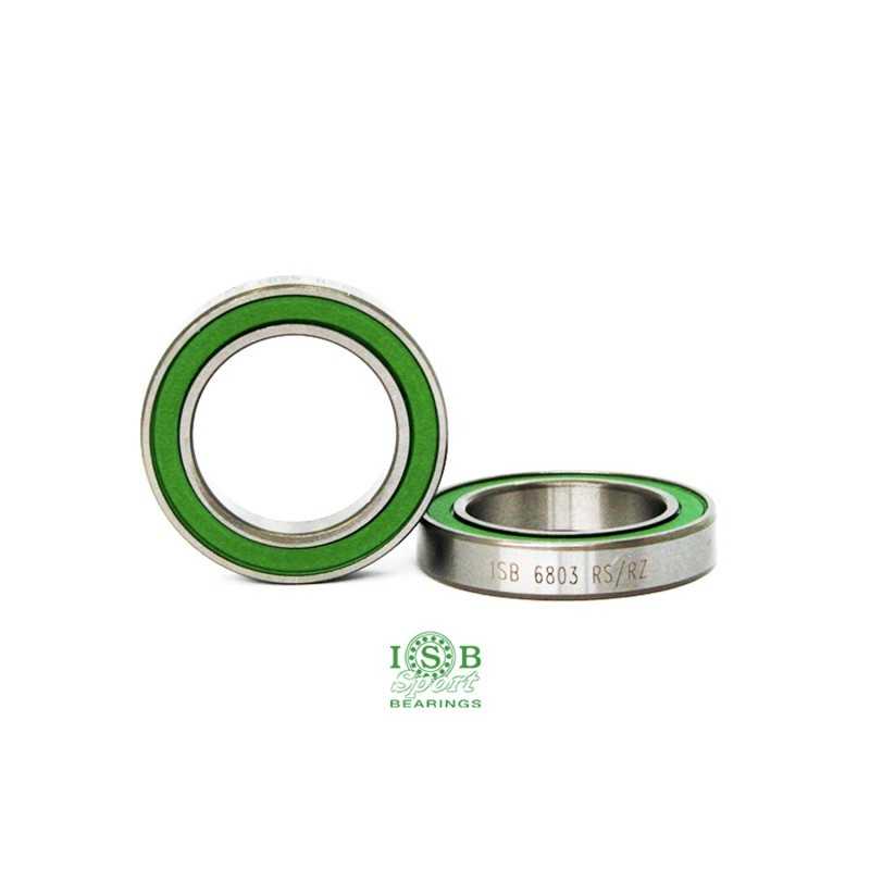 ISB BEARINGS Rodamiento de rueda bicicleta 6803 RS/RZ SPORT 17X26X5 MM 8436577116684