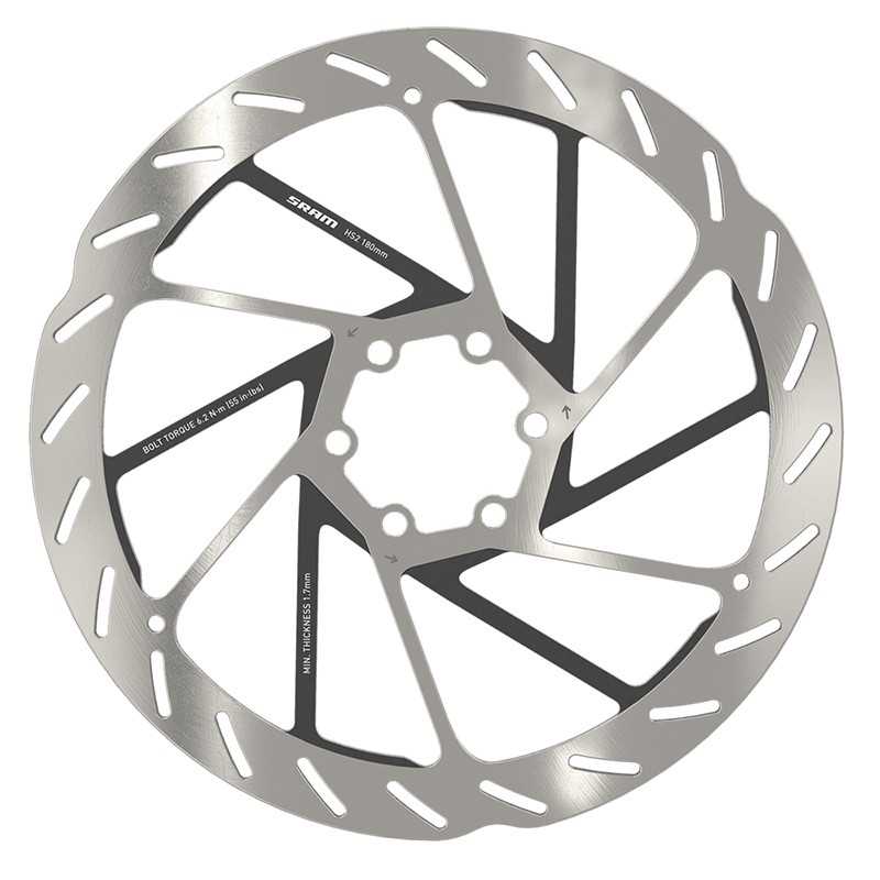 SRAM 6-hole brake disc + steel bolts HS2 105253VAR