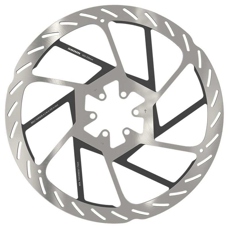 SRAM 6-hole brake disc + steel bolts HS2 105253VAR