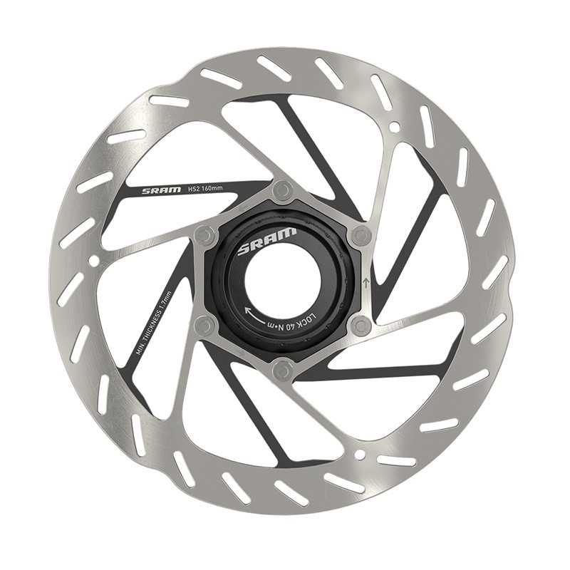 SRAM 6-hole brake disc + steel bolts HS2 CENTERLOCK 105255VAR
