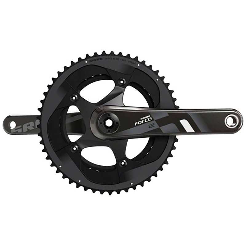 SRAM Carbon crankset and chainrings FORCE22 YAW GXP 110 BCD 165 MM 50X34T 2X11V 106156
