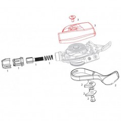 SRAM Housing for right shift knob (screws included) TRIGGER XX1 106191
