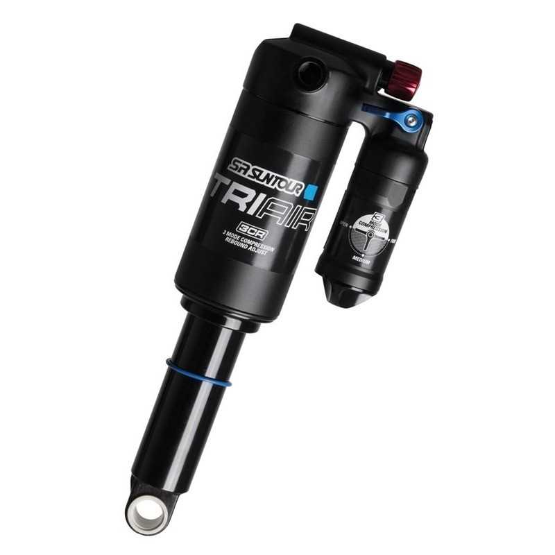 SUNTOUR Amortiguador suspensión trasera SR RS18 TRIAIR 3CR 185X55 MM TRUNNION 720640