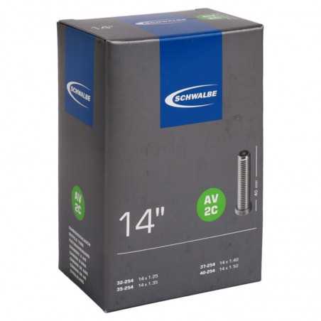 SCHWALBE Air chamber AV2C 14X1.10-1.50 STANDARD 40 MM 32-40/254 AV2C 14X1.10-1.50 STANDARD 40 MM 32-40/254 721305