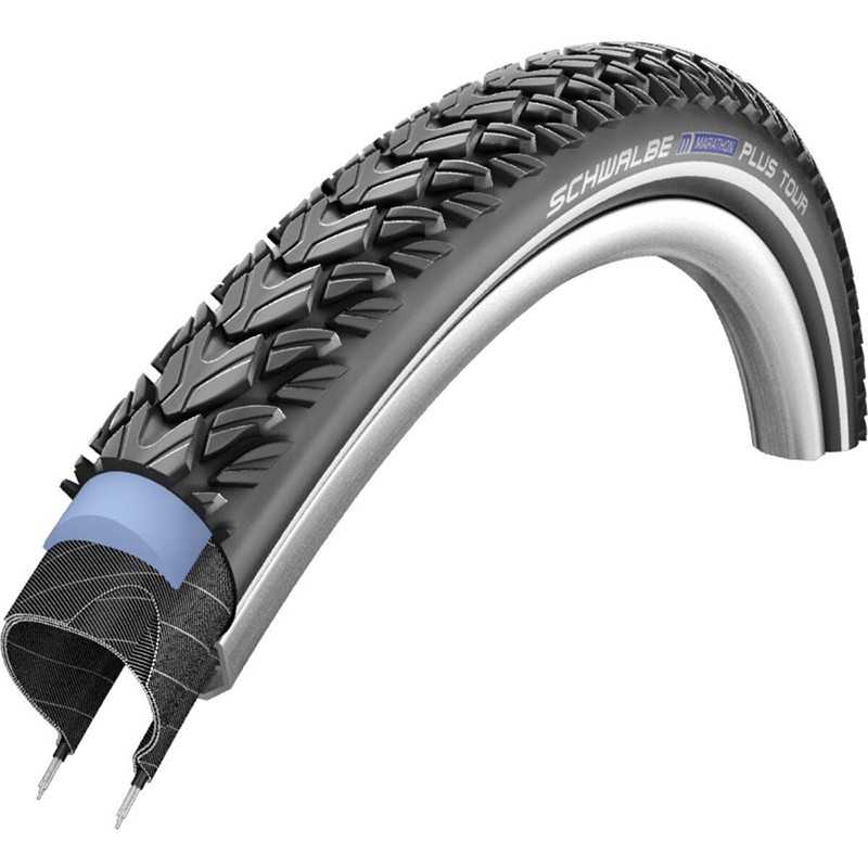 SCHWALBE Cubierta neumático rígida reflectante MARATHON PLUS TOUR 28X1.75 HS619 PERF SMARTGUARD ADDIX 47-622 721552
