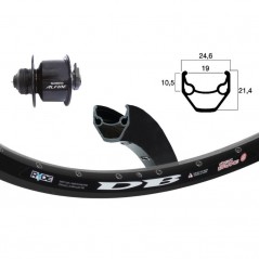 EXAL Front wheel 36 holes quick release dynamo hub 28" ZAC 2000 DISK CENTERLOCK AG RAP SHIM ALFINE (19-622) 703162