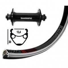 EXAL Rueda delantera 32 agujeros 700C WINORA XR-1 SHIMANO TIAGRA QR 100 MM (622-13) 703370