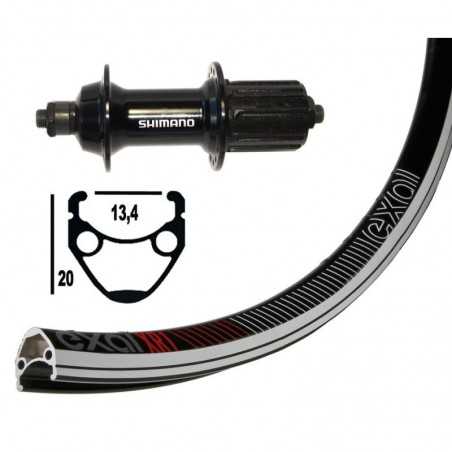 EXAL rear wheel 32 holes 700C WINORA XR-1 SHIMANO TIAGRA QR 130 MM 10/11V (622-13) 703371